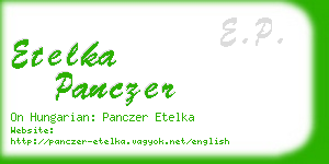 etelka panczer business card